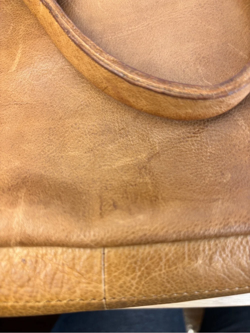 Vilenca Holland Genuine Soft Leather Honey Brown Shoulder Tote Bag